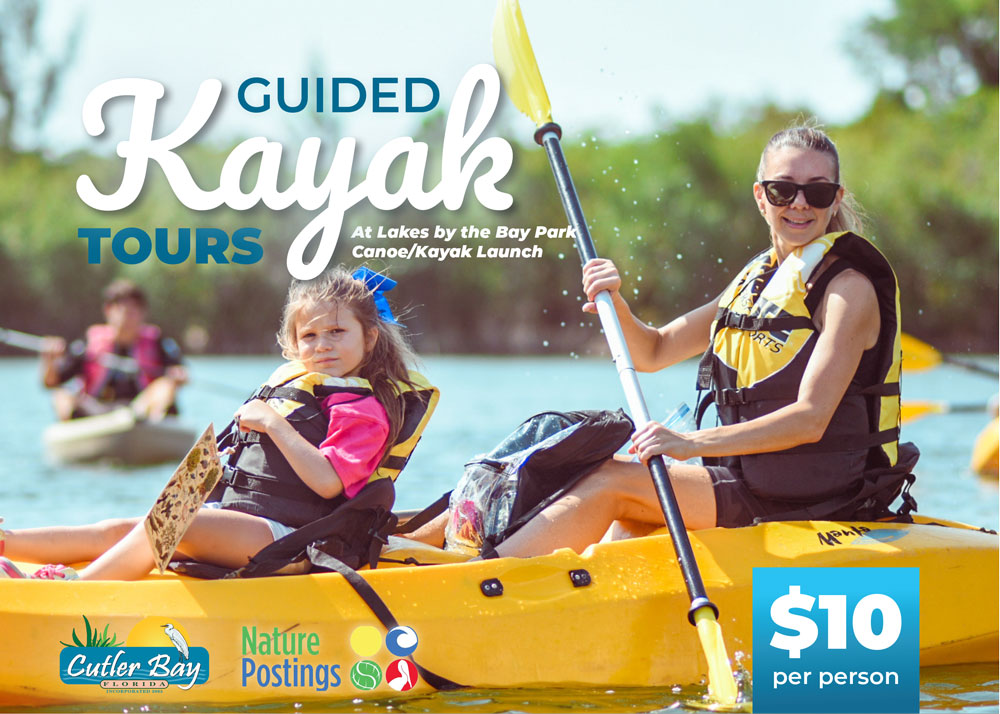 Guided Caroling Kayak Tour with Nature Postings Town of Cutler Bay