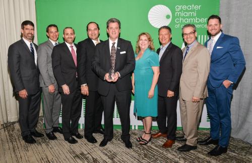 Photo of Town Council and Staff at REAL Awards Luncheon in 2019