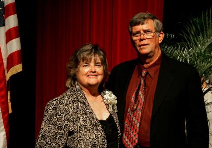 Nancy and Ed McCue at the 2006 Town of Cutler Bay Inaugural Town Council Meeting