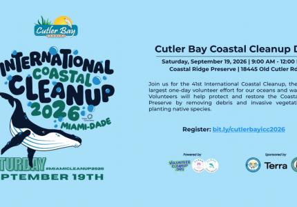 Cutler Bay International Coastal Cleanup Day 2026