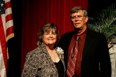 Nancy and Ed McCue at the 2006 Town of Cutler Bay Inaugural Town Council Meeting