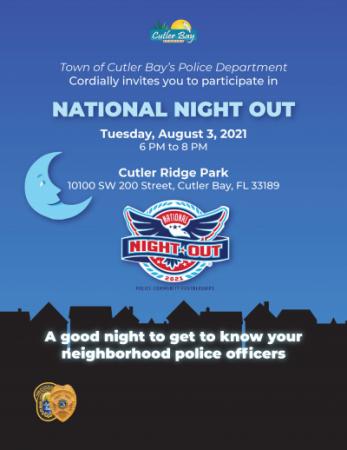 National Night Out flyer