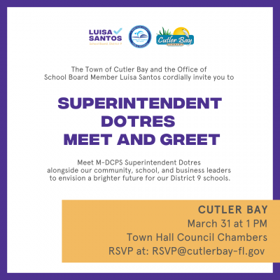 Superintendent Meet and Greet Flyer