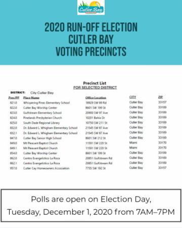 Run-Off Election Precincts