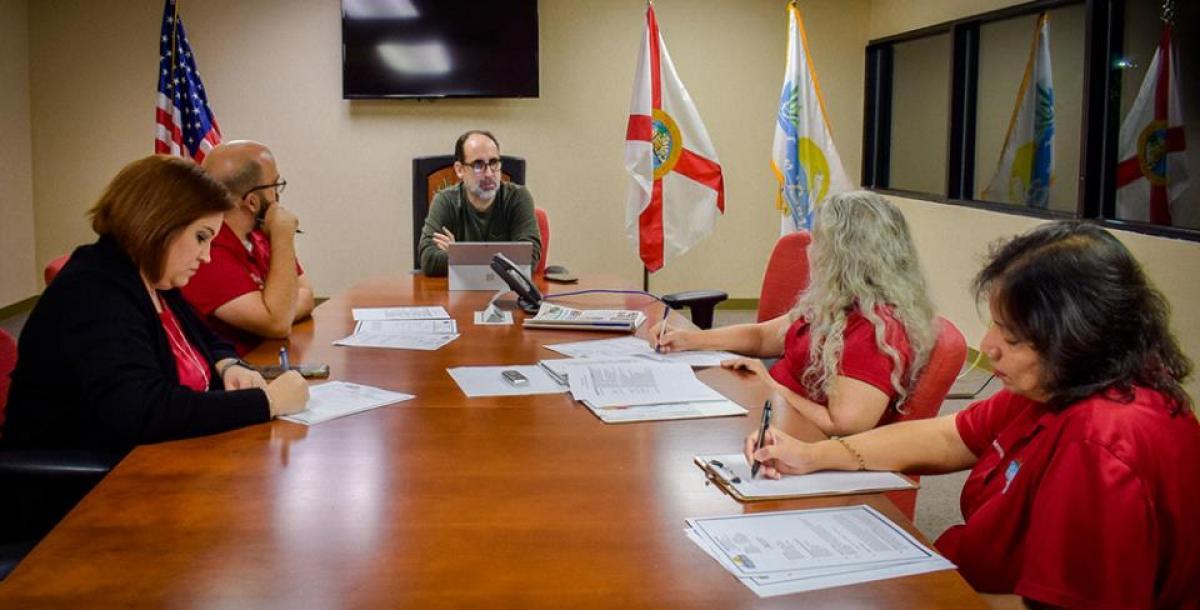 Photo of Education Advisory Committee Members during meeting