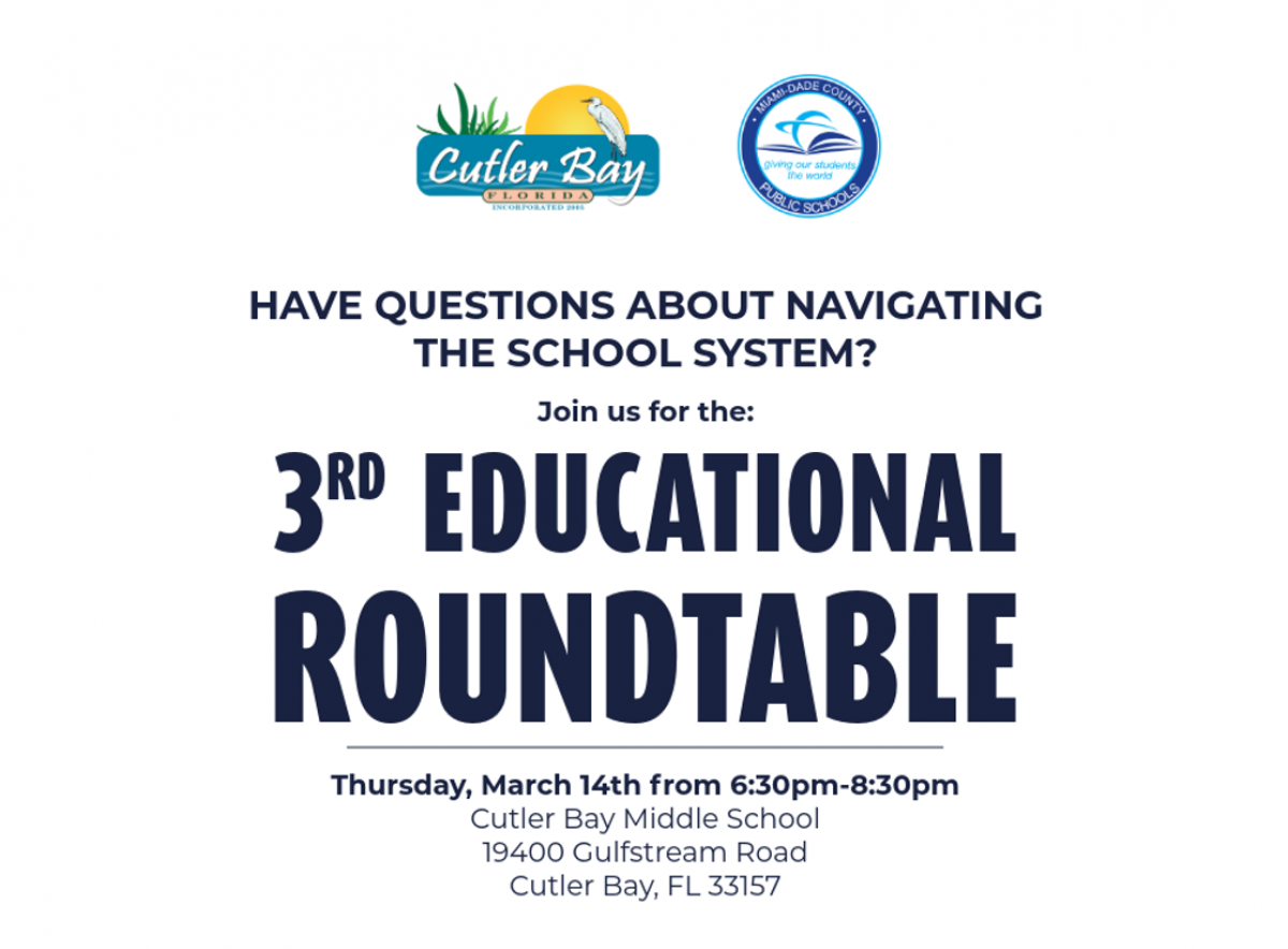 Education Advisory Committee's 3rd Educational Roundtable