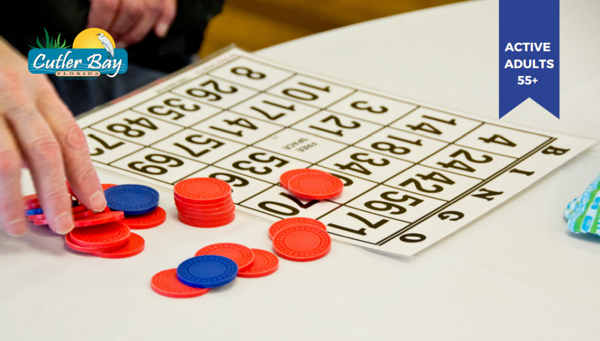 Photo of bingo chips and card