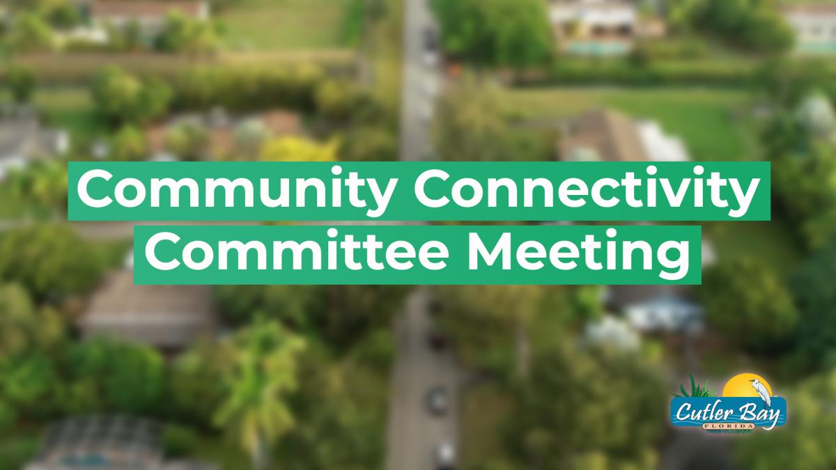 Community Connectivity Committee Meetings