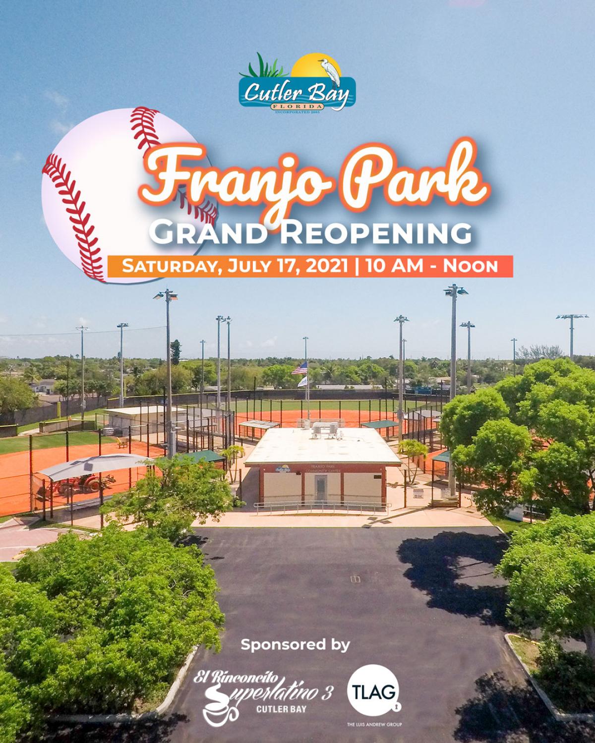 Franjo Park Grand Reopening Flyer