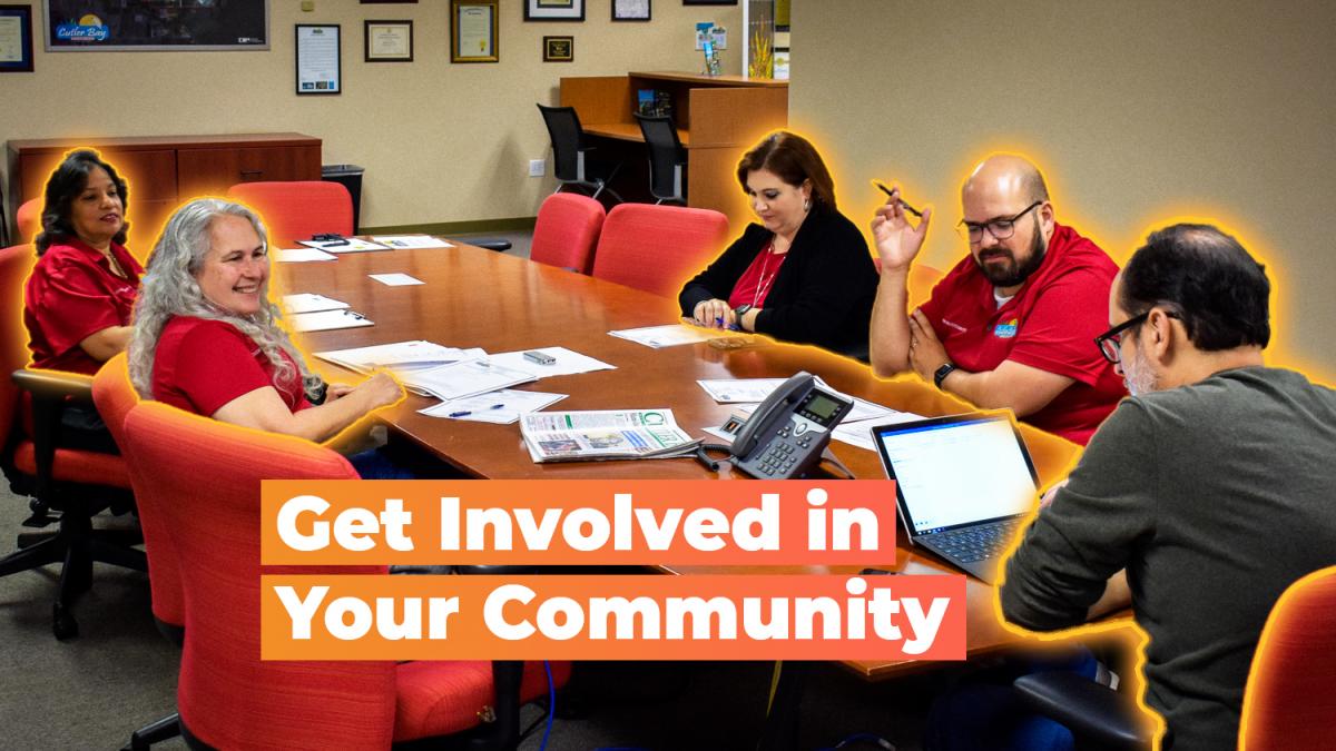 Photo of Education Advisory Committee in a meeting