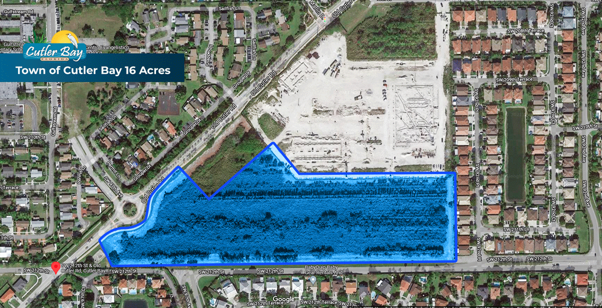 Satellite image of 16 Acres