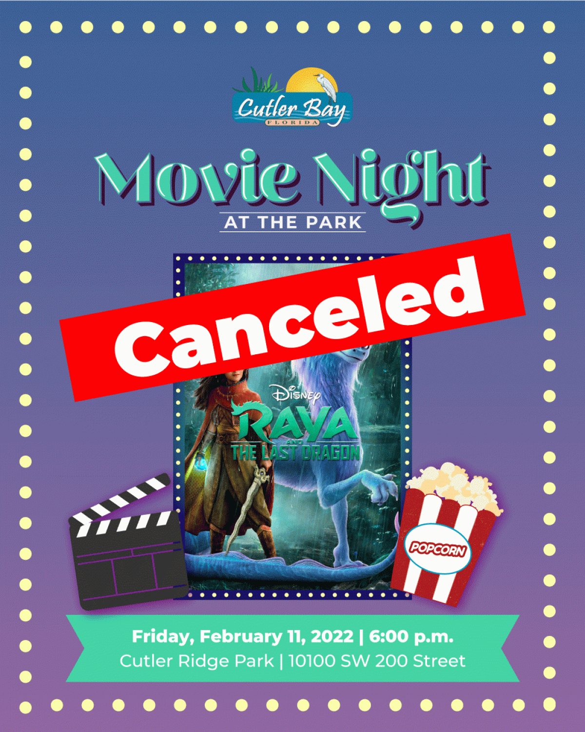 Movie Night Canceled