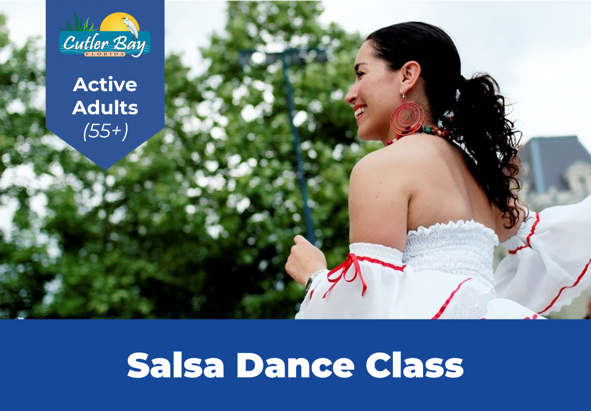Active Adults Salsa Dance Class Flyer