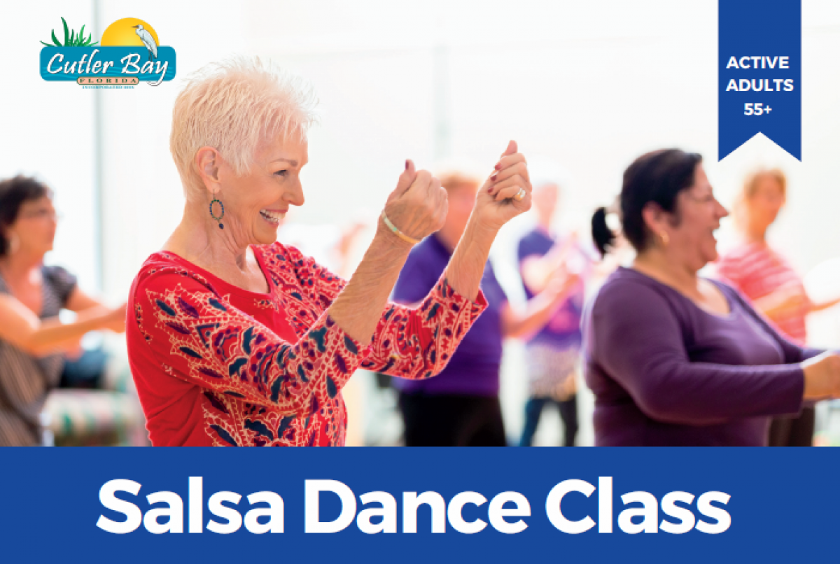 Image of woman dancing salsa in class