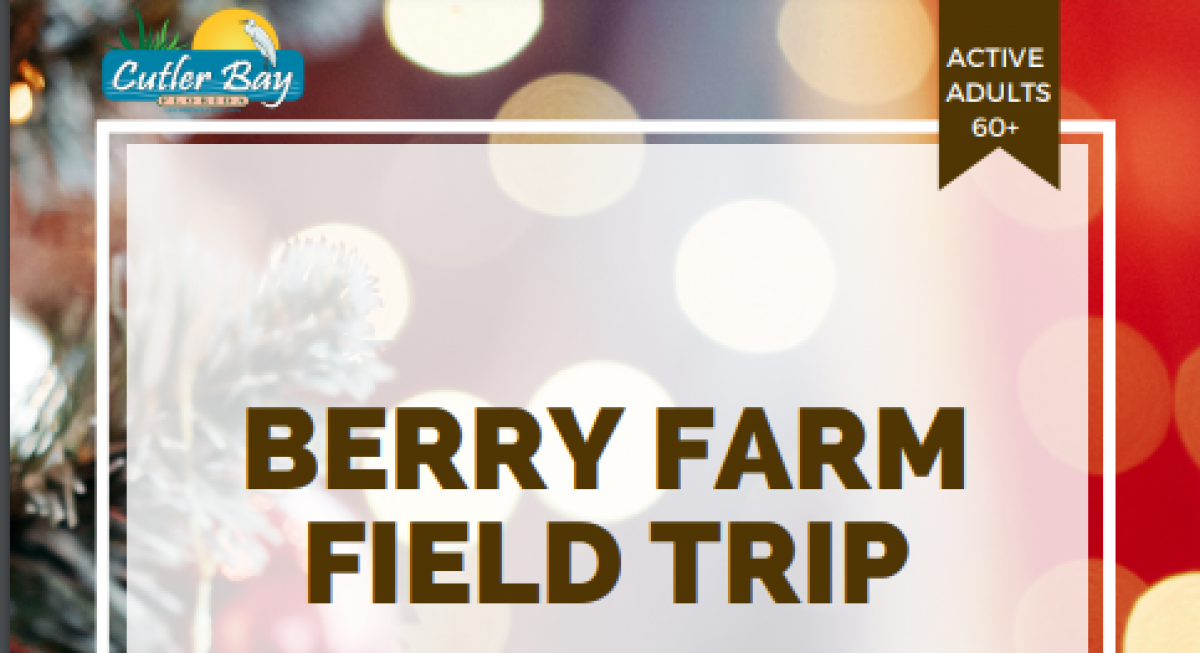 Active Adults Berry Farm Field Trip. 