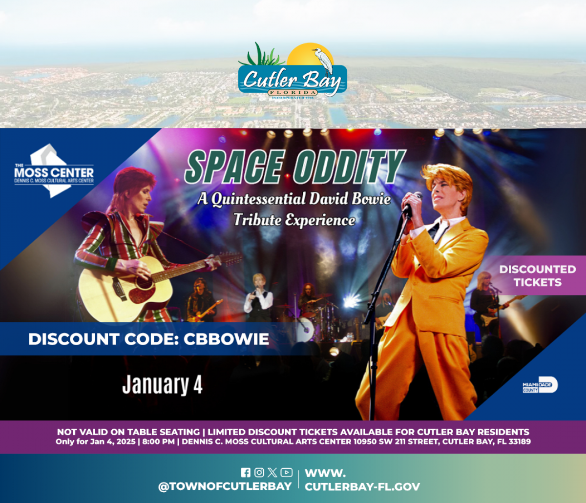 Cutler Bay David Bowie Tribute Experience at The Moss Center