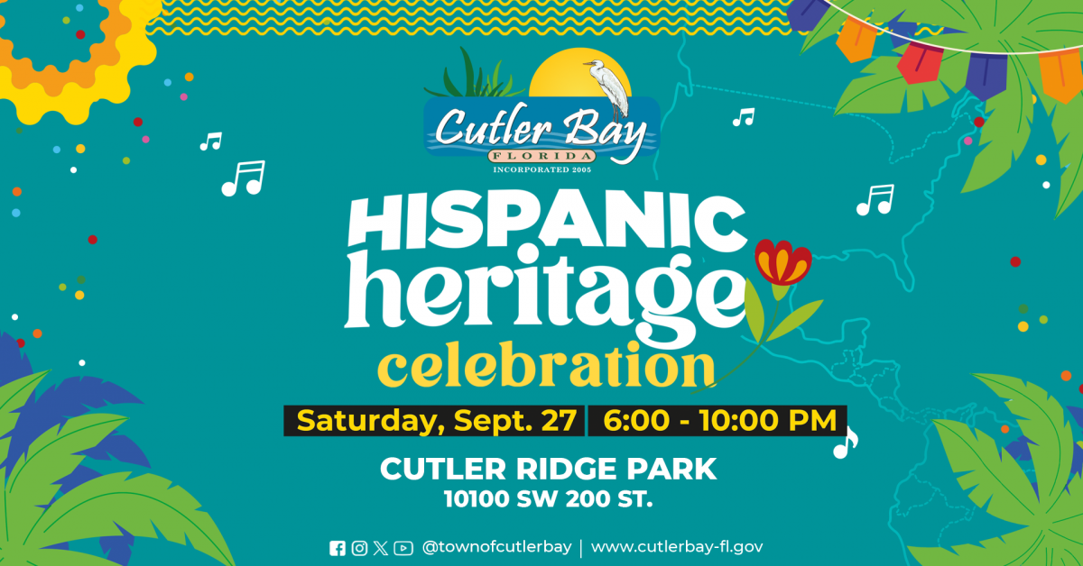 Cutler Bay Hispanic Heritage Event Banner