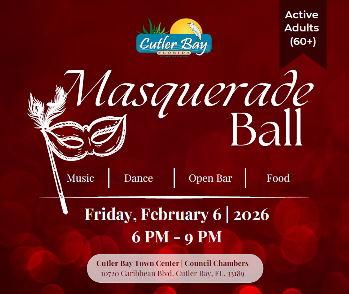 Active Adults Masquerade Ball