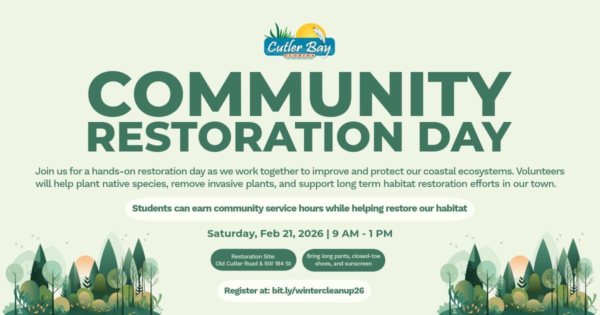Cutler Bay Restoration Day