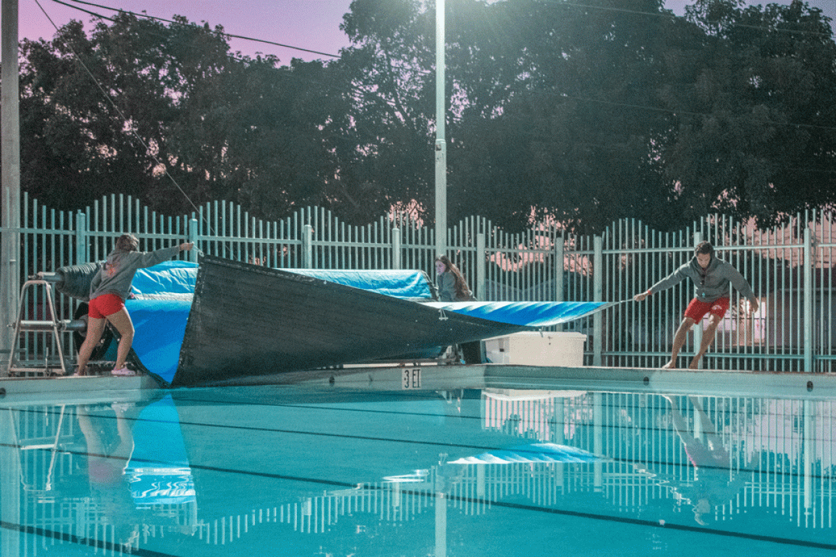 Lifeguards covering Cutler Ridge Pool