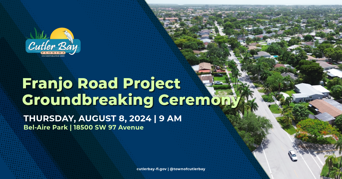 Groundbreaking Ceremony Franjo Road Project Cutler Bay