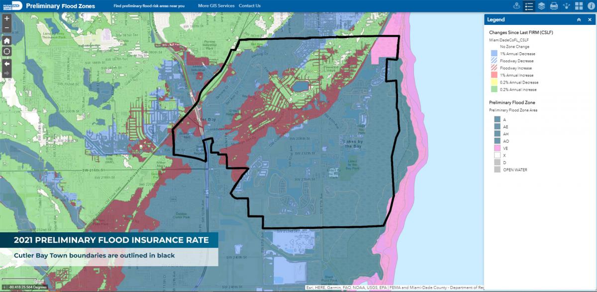 Miami Dade County Preliminary Flood Insurance Rate Map