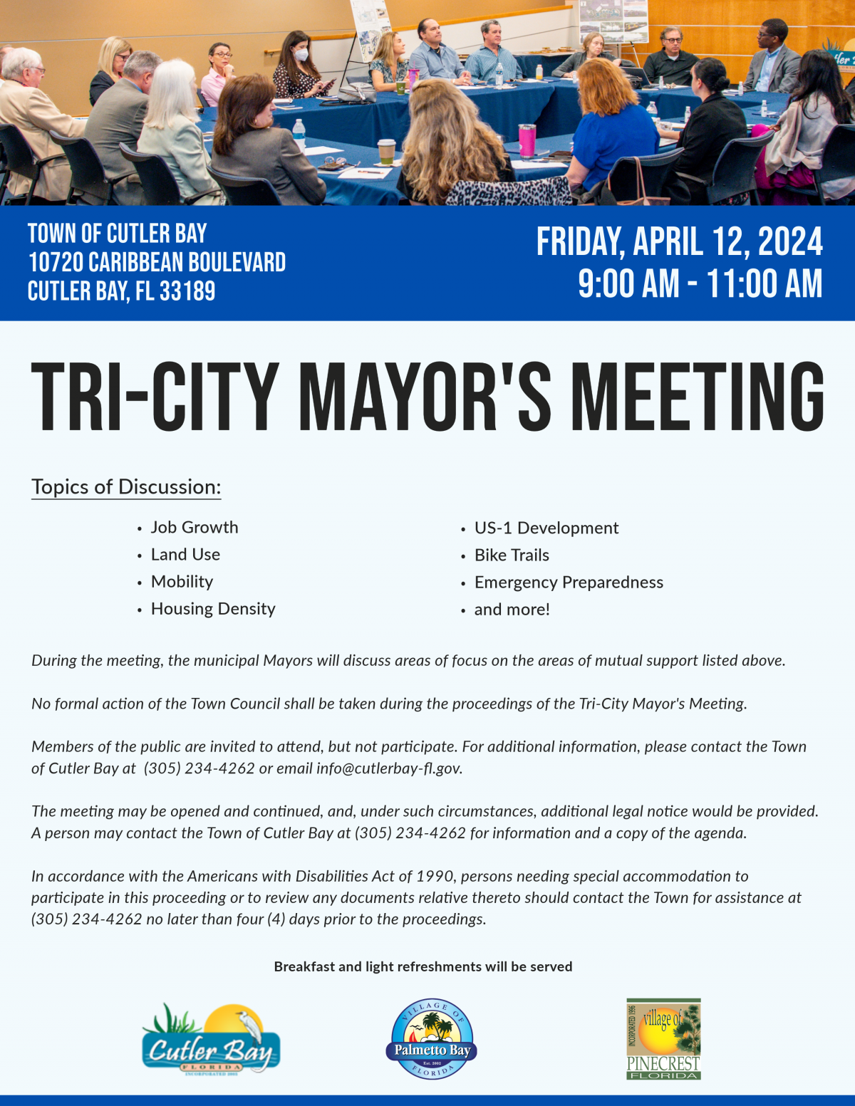 tri-city mayors meeting