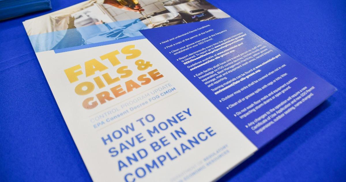 Cutler Bay Hosts FOG Workshop to Support Local Food Service Businesses