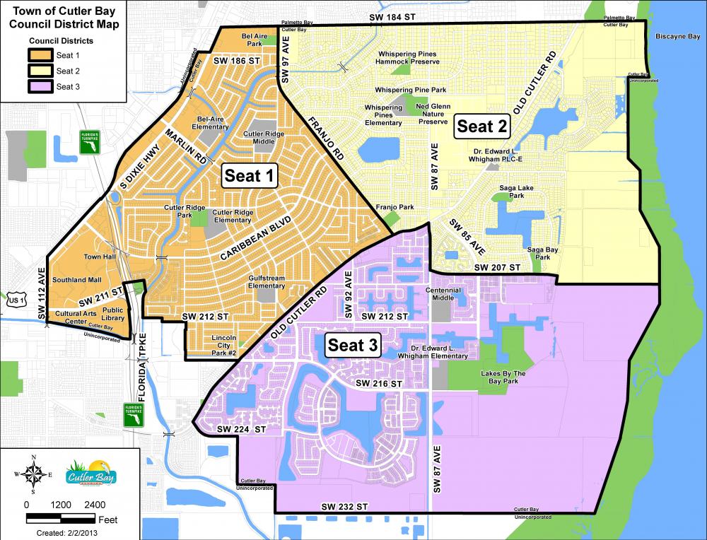 Cutler Bay Seat Map Town of Cutler Bay Florida Cutler Bay Seat Map Town of Cutler Bay Florida